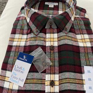 CROFT & BARROW NWT FLANNEL SHIRT XXL